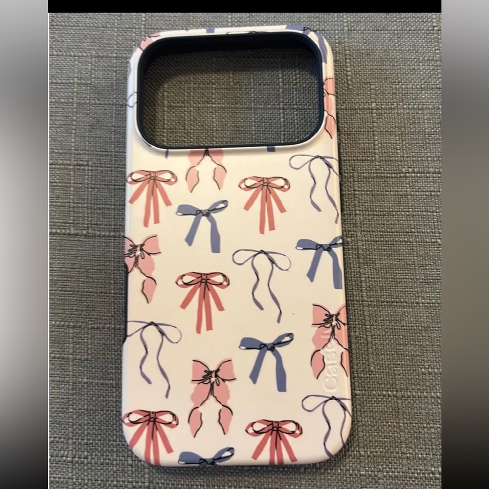 Casely Pink & Blue Bow Case - iPhone 17 Pro
